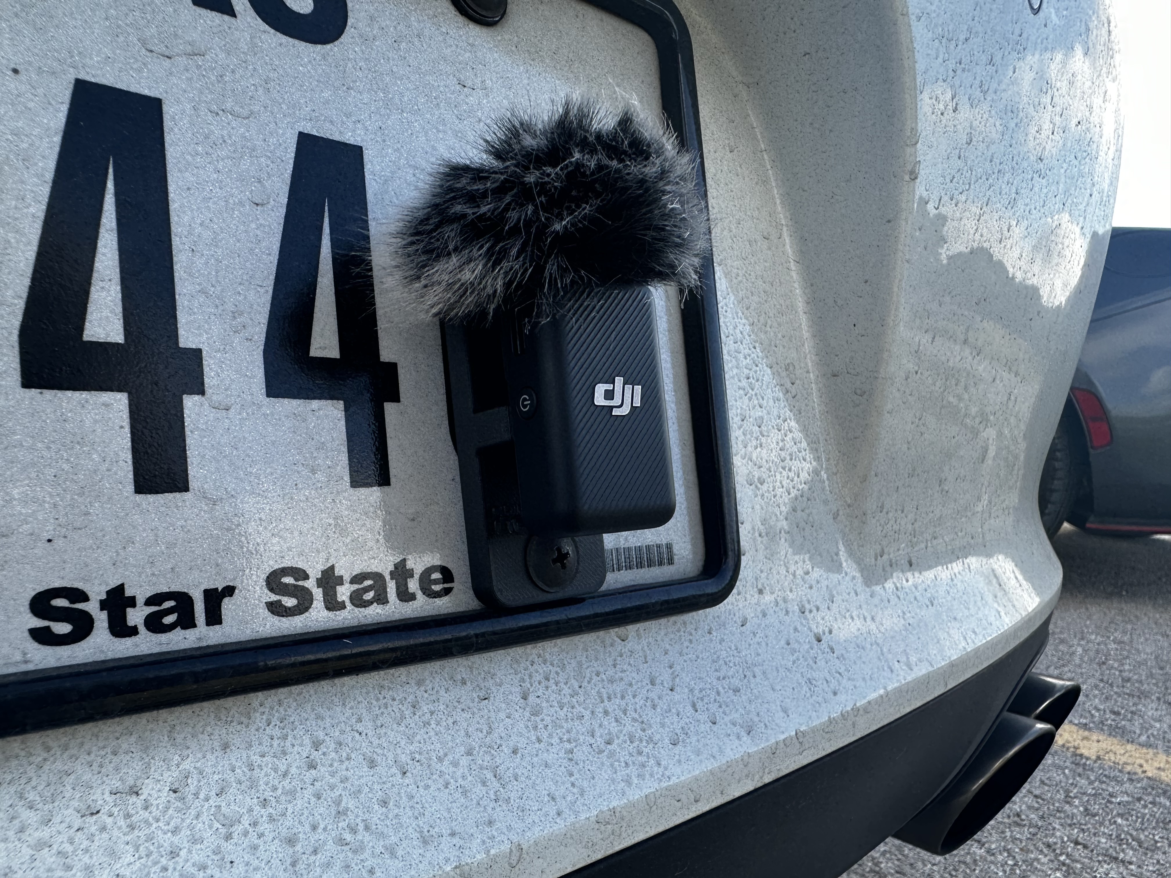 License Plate Microphone Mount